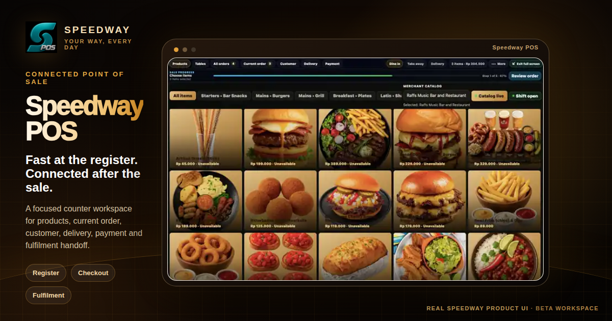Official Speedway POS product artwork